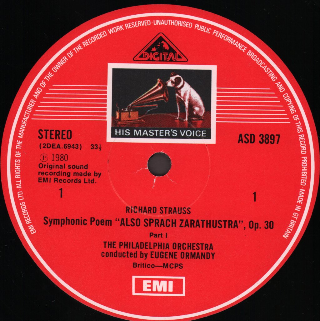 Eugene Ormandy / Philadelphia Orchestra - Richard Strauss - Also Sprach Zarathustra - Lp