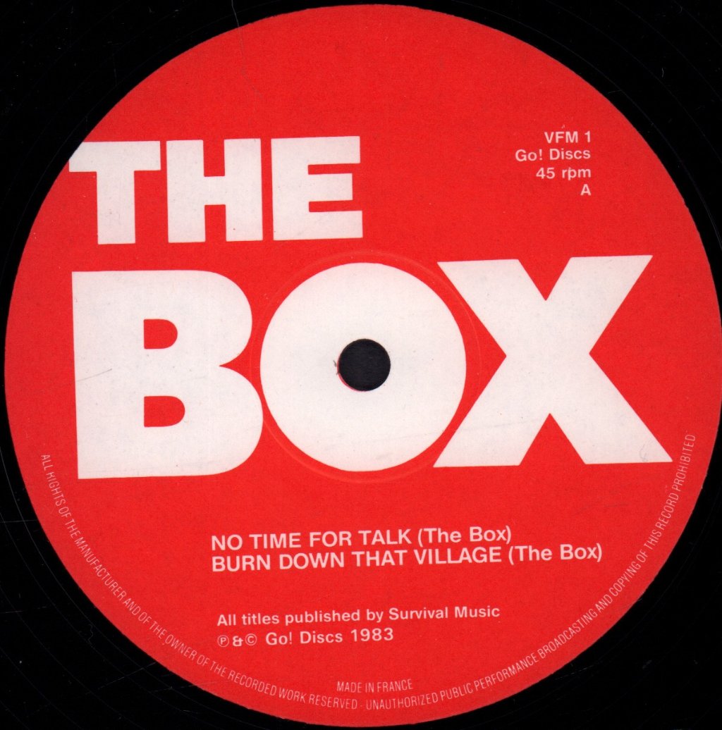 Box - No Time For Talk - 12 Inch