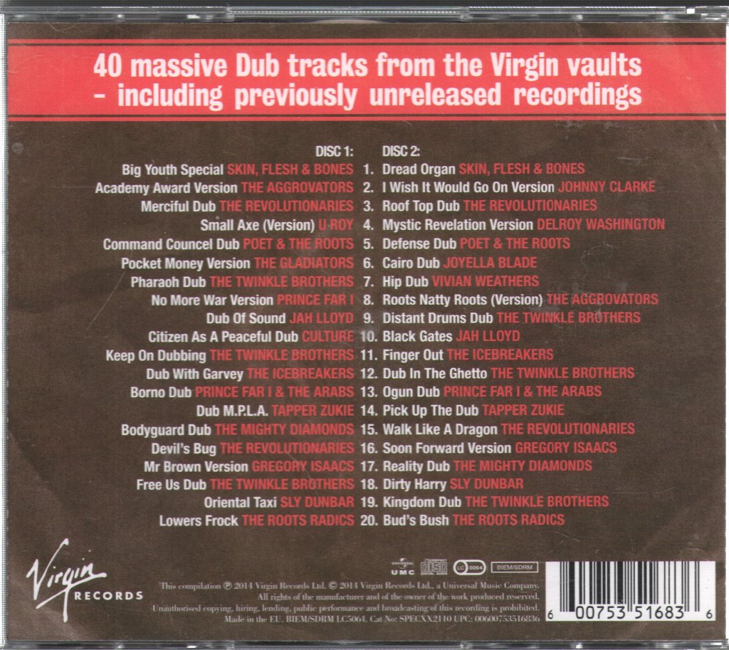 Various Artists - Virgin Front Line Presents Dub (40 Heavyweight Dub Sounds) - Double Cd