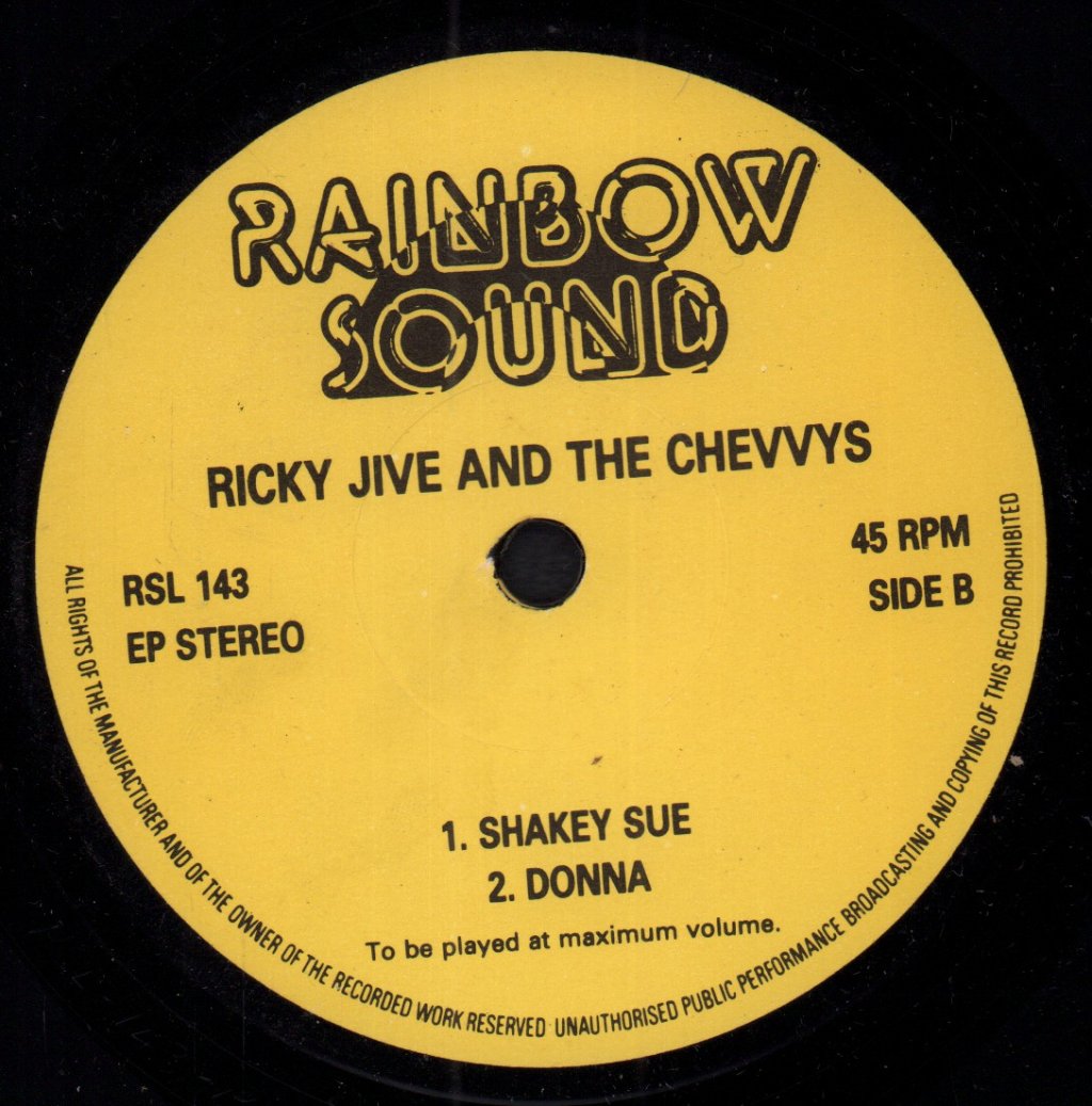 Ricky Jive And The Chevvys - Satisfied - 7 Inch