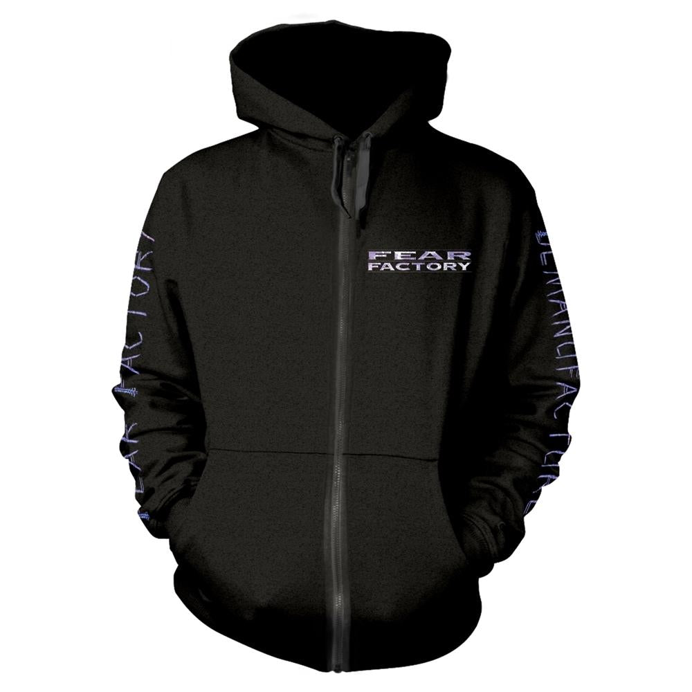 Fear Factory - Fear Factory T Shirt Demanufacture Pocket Band Logo Official Mens Black L - Hooded Sweat Shirt