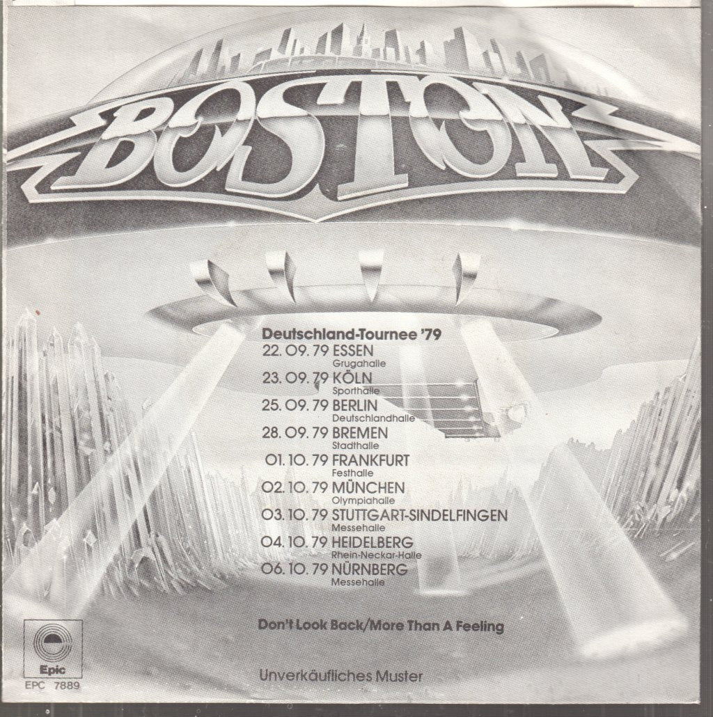 Boston - Don't Look Back/More Than A Feeling - 7 Inch