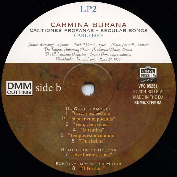 Carl Orff - Carmina Burana - Double Lp