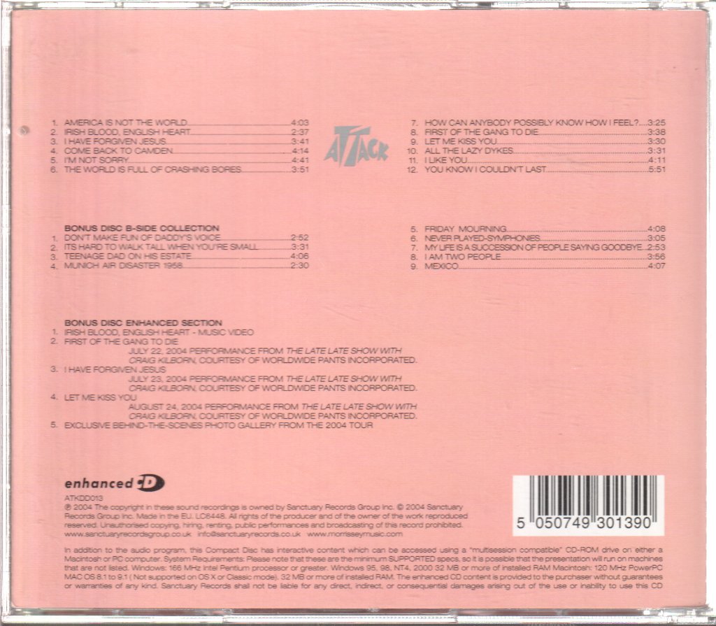 Morrissey - You Are The Quarry - Cd