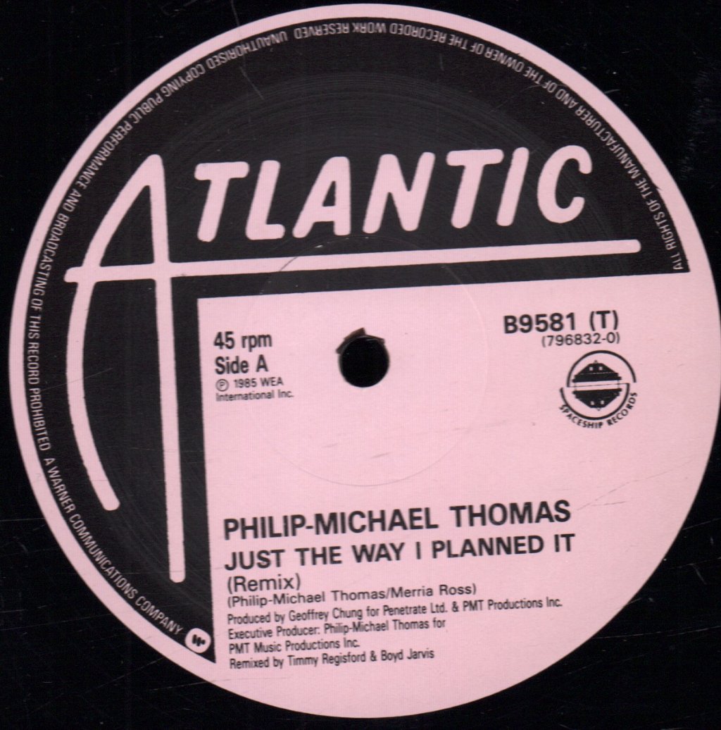 Philip Michael Thomas - Just The Way I Planned It - 12 Inch