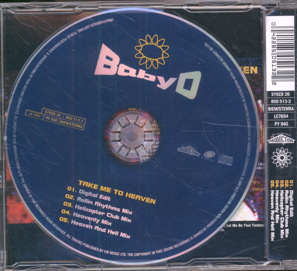 Baby D - Take Me To Heaven - Cd