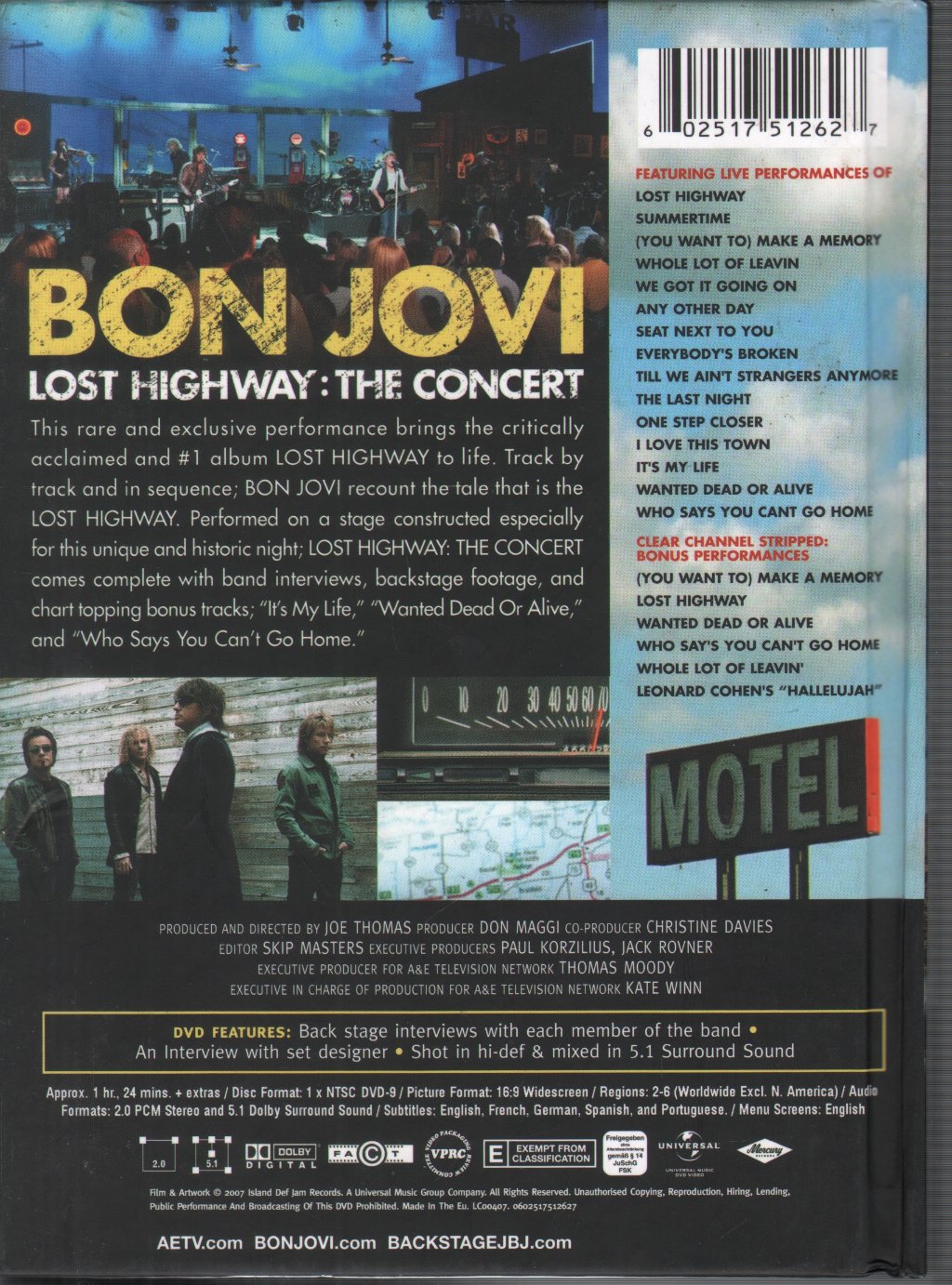 Bon Jovi - Lost Highway: The Concert (Limited Edition) - Dvd