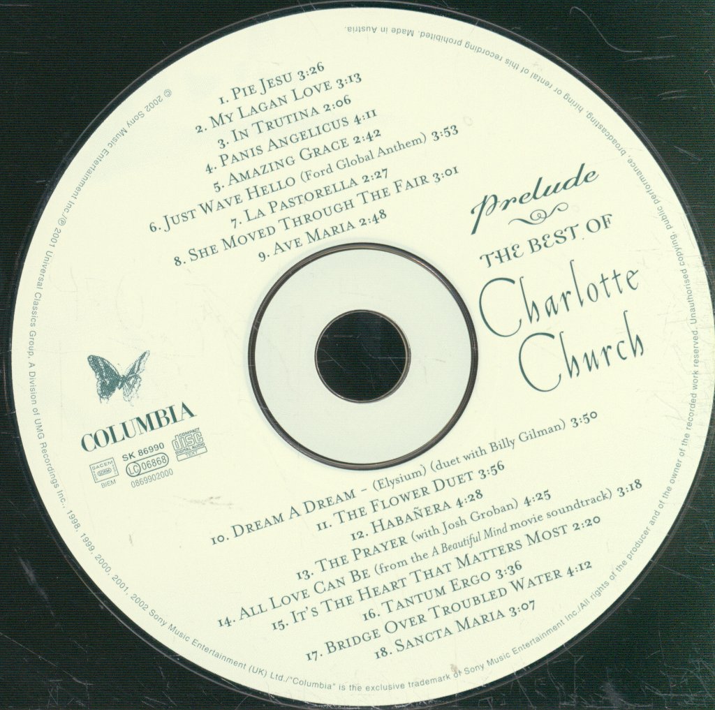 Charlotte Church - Prelude - The Best Of Charlotte Church - Cd