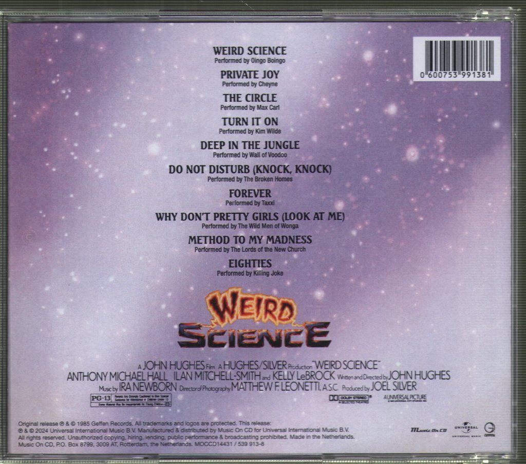 Various Artists - Weird Science - Music From The Motion Picture Soundtrack - Cd