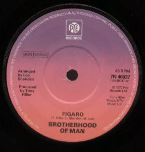 Brotherhood Of Man - Figaro - 7 Inch