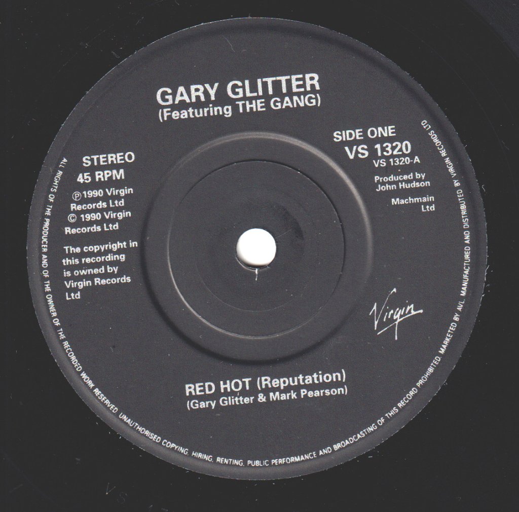 Gary Glitter - Red Hot Reputation - 7 Inch