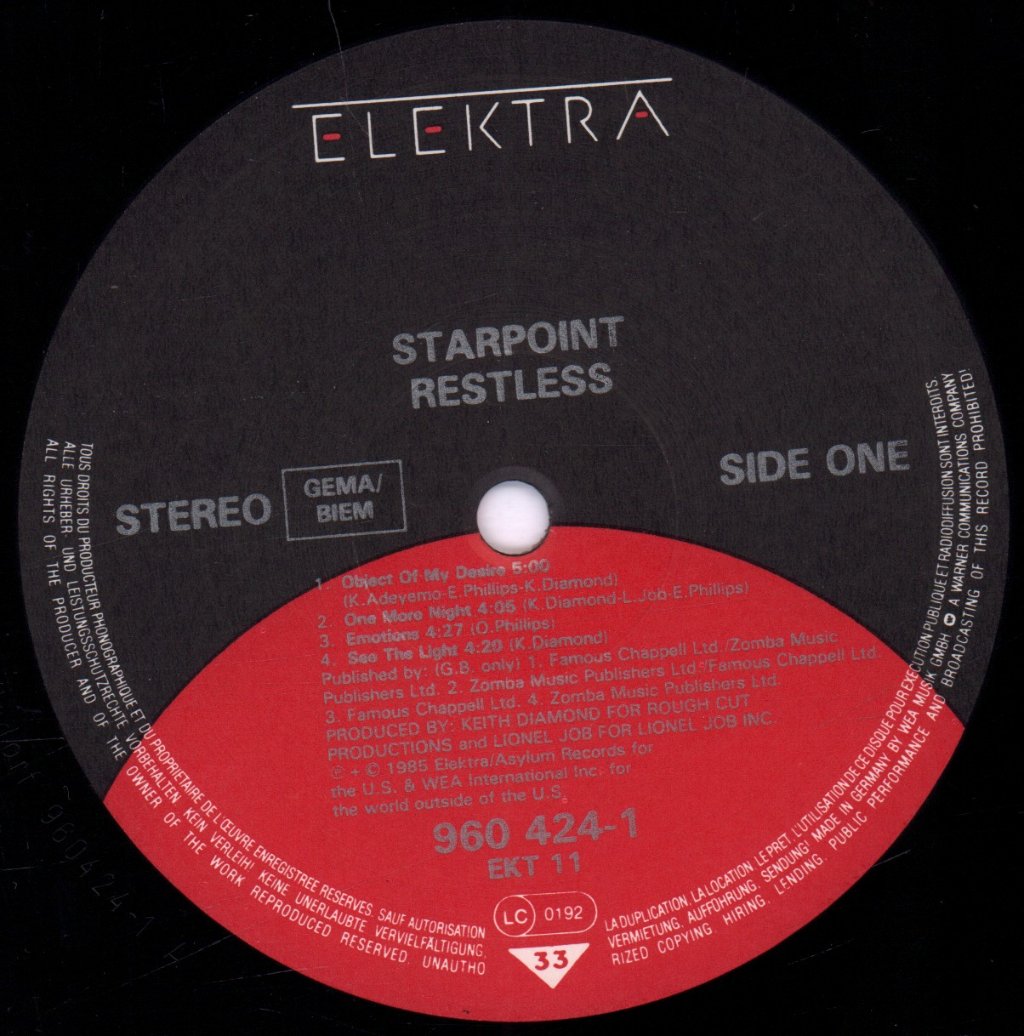 Starpoint - Restless - Lp