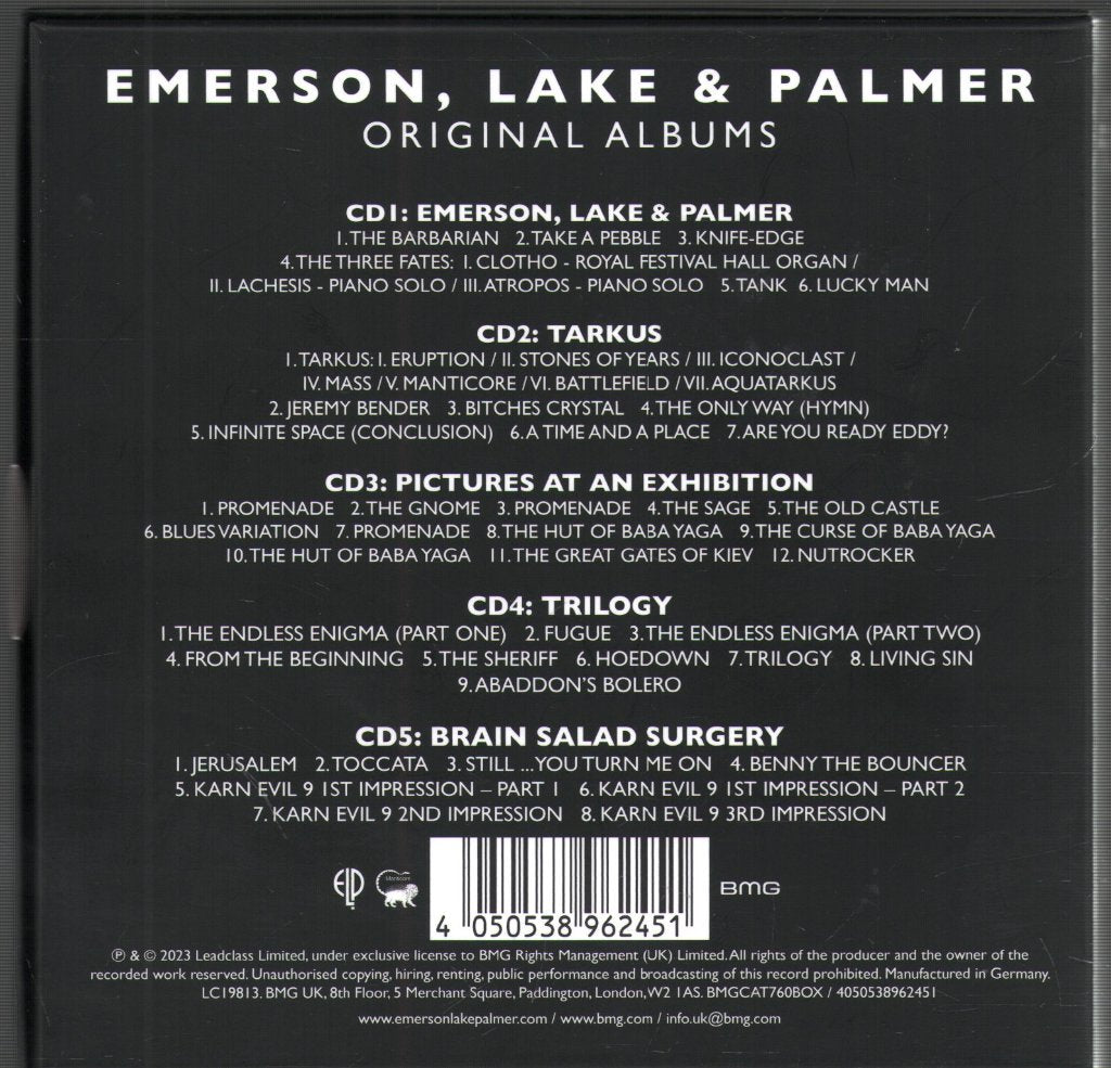 Emerson, Lake & Palmer - Original Albums - Cd Set