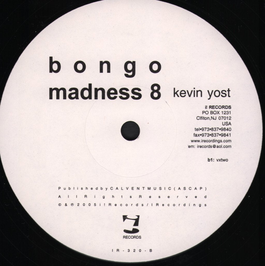 Kevin Yost - Bongo Madness 8 - 12 Inch