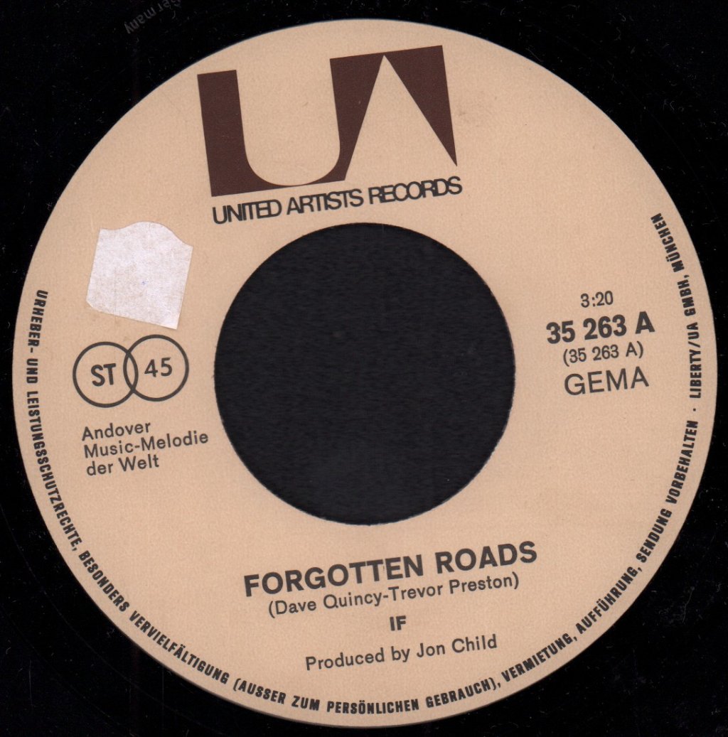 If (Prog/Rock Group) - Forgotten Roads - 7 Inch