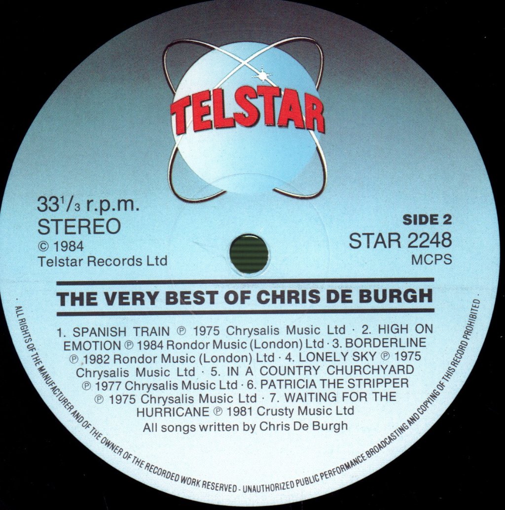 Chris De Burgh - Very Best Of - Lp