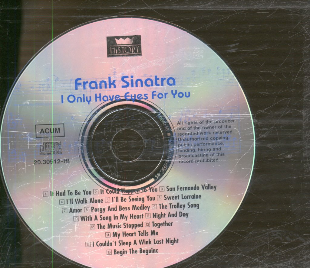 Frank Sinatra - I Only Have Eyes For You - Double Cd