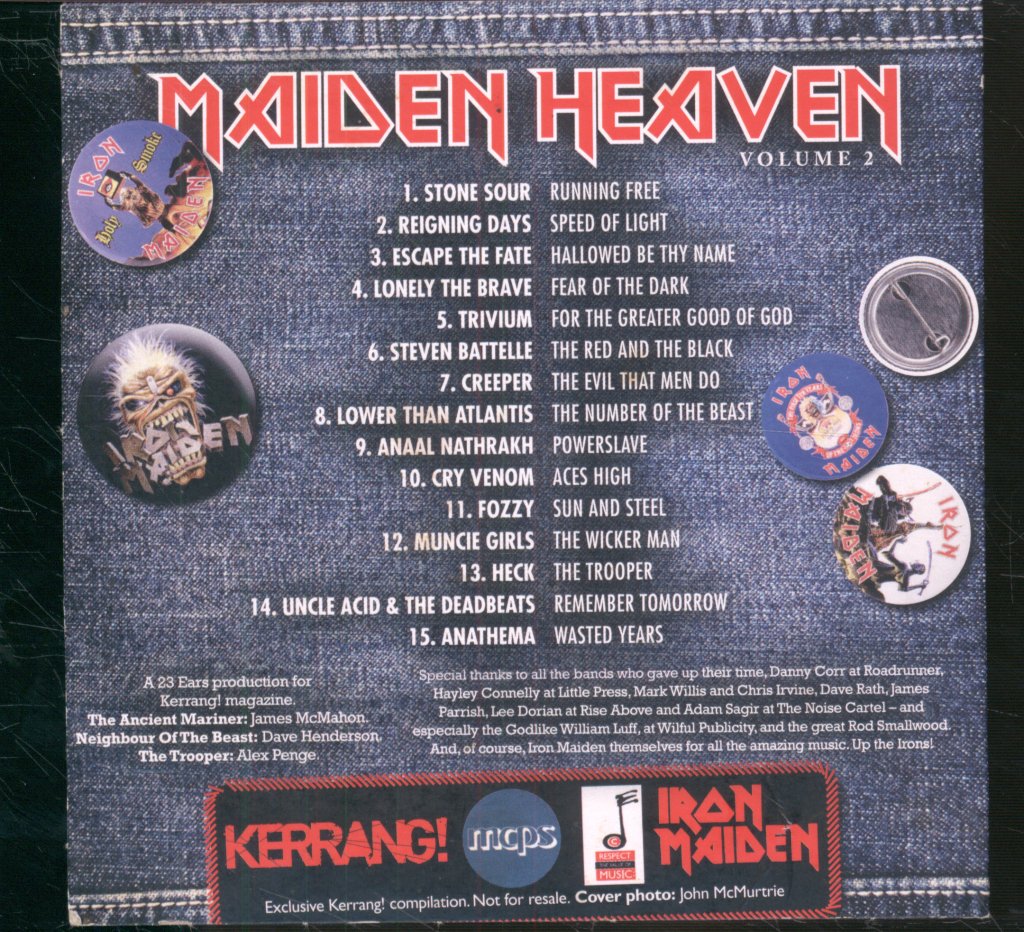Various Artists - Maiden Heaven Volume 2 - An All-Star Tribute To Iron Maiden - Cd