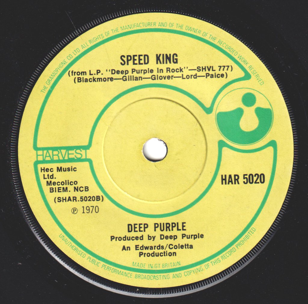 Deep Purple - Black Night - 7 Inch