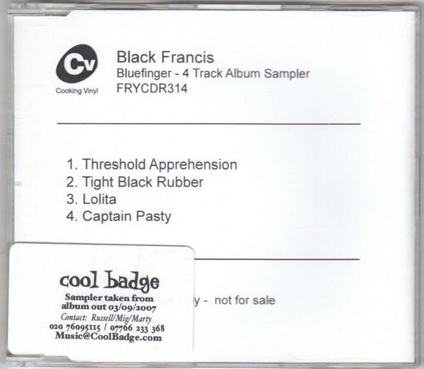 Black Francis - Bluefinger - 4 Track Album Sampler - Cdr
