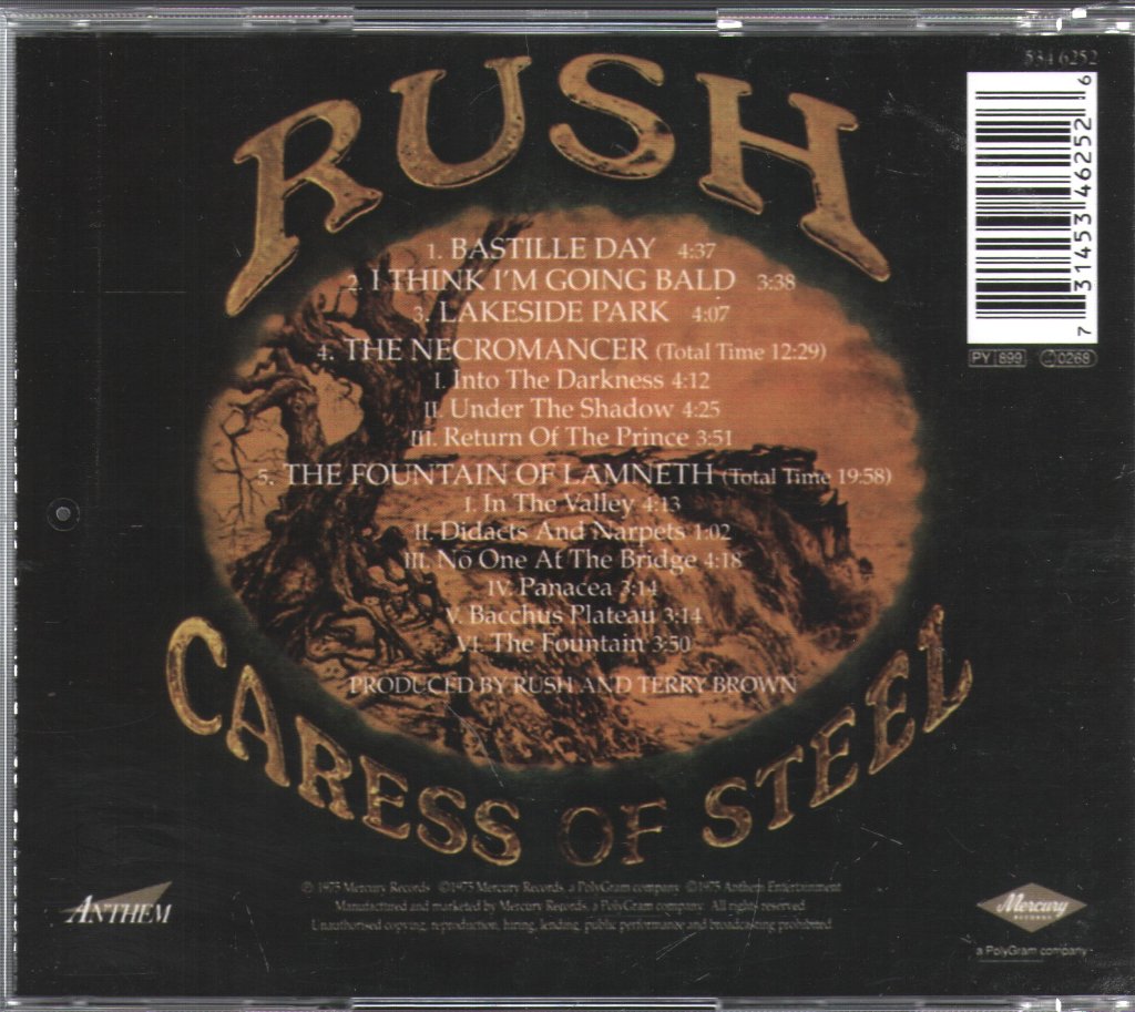 Rush - Caress Of Steel - Cd