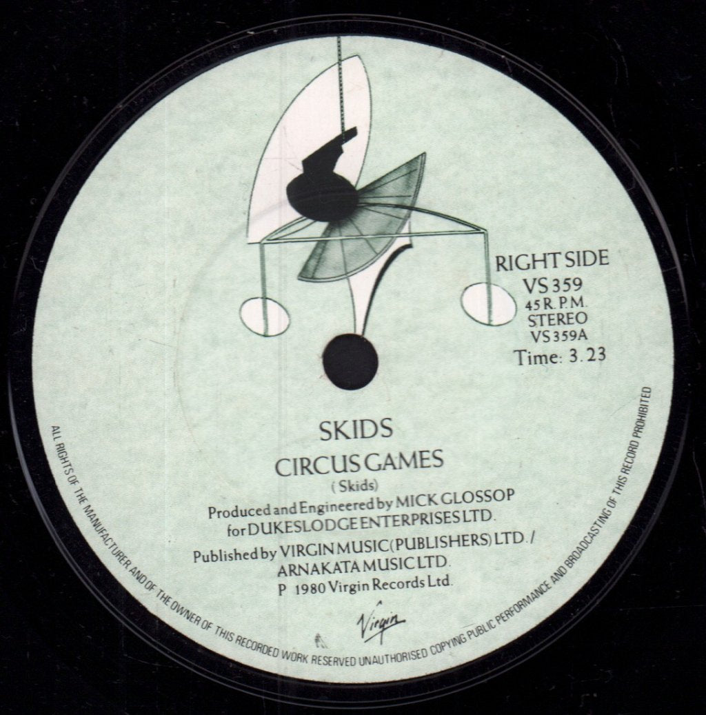 Skids - Circus Games - 7 Inch