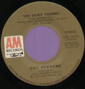 Cat Stevens - Oh Very Young - 7 Inch