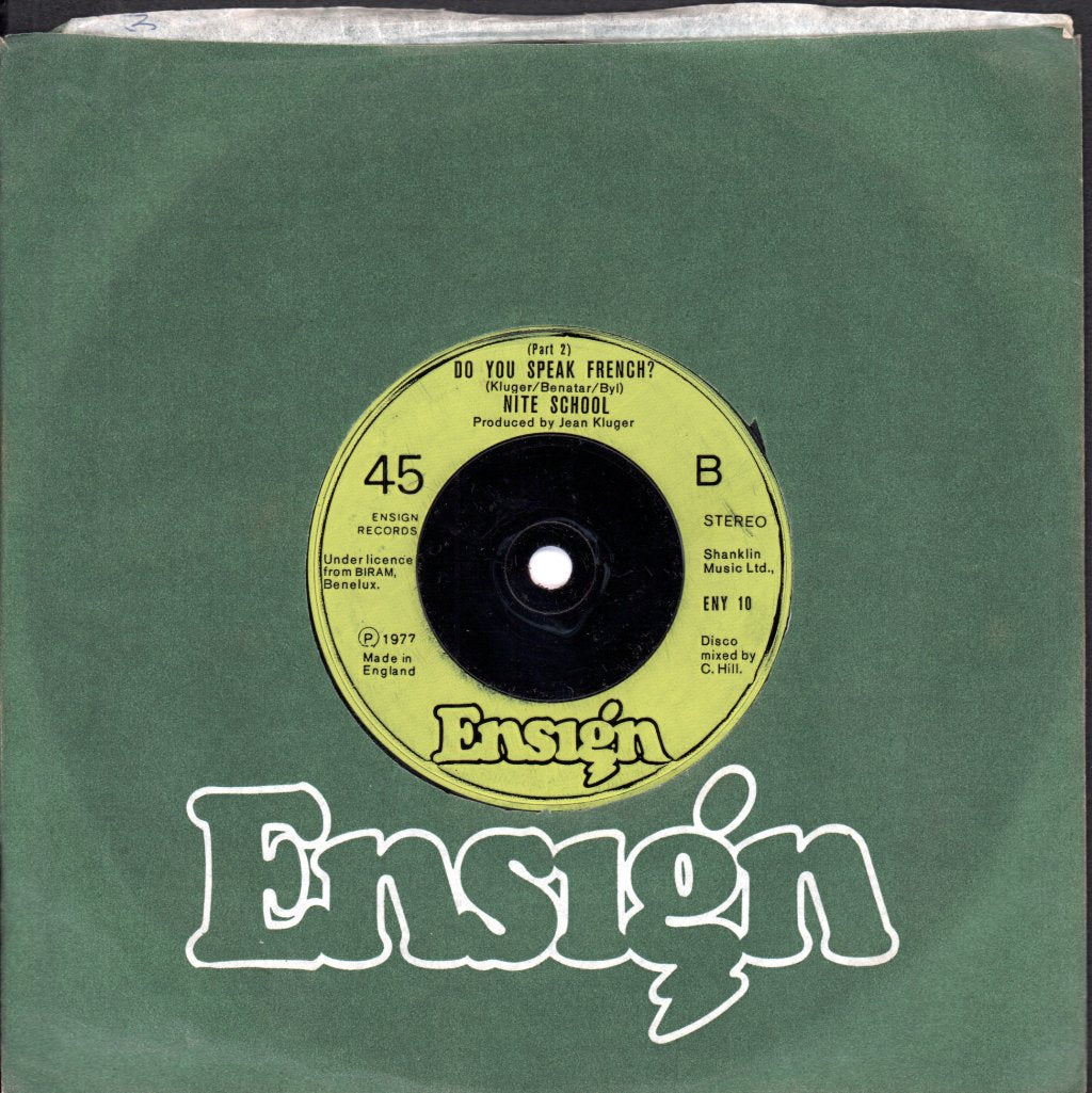Nite School - Do You Speak French - 7 Inch