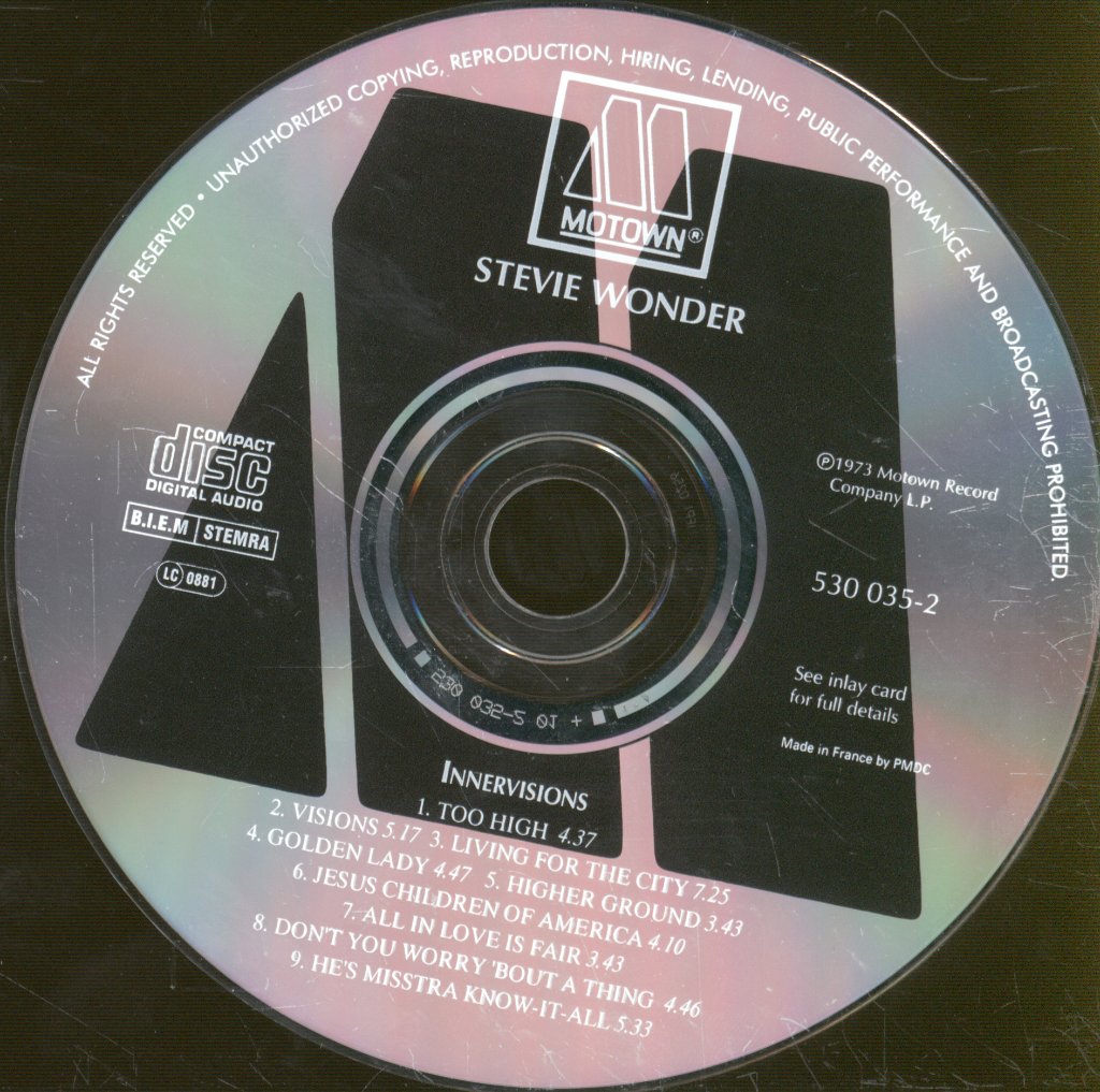 Stevie Wonder - Innervisions - Cd