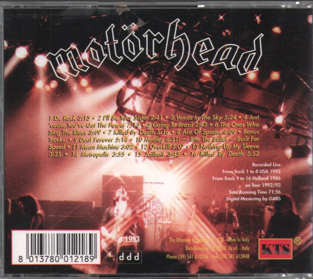 Motorhead - Gonna Make Your Ears Bleed - Cd