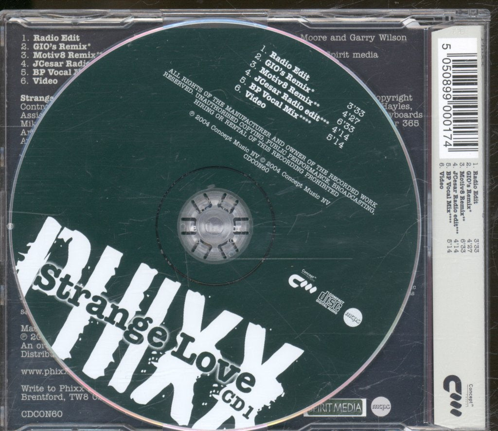 Phixx - Strange Love - Cd