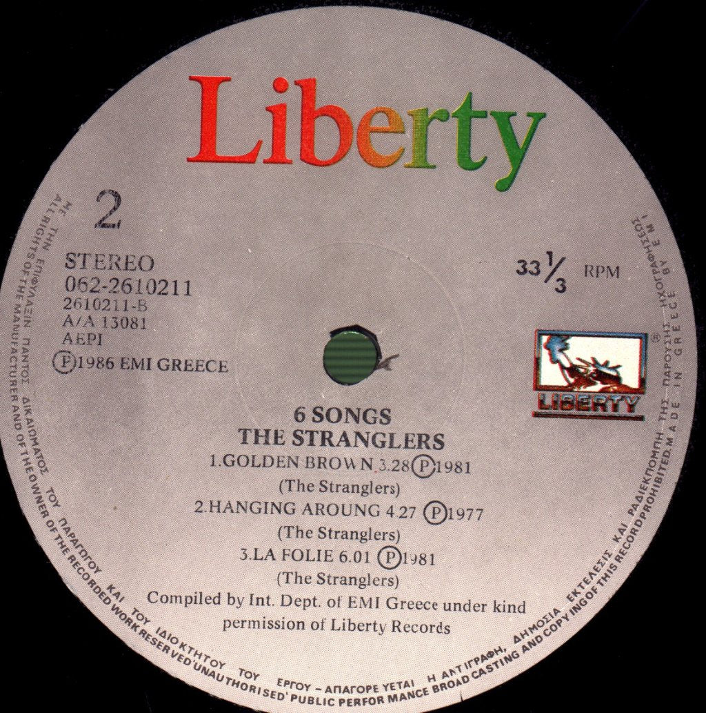 Stranglers - 6 Songs - Lp