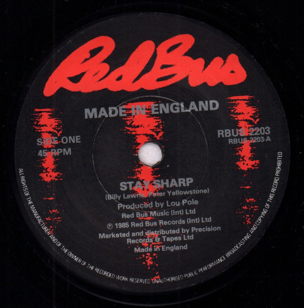 Made In England - Stay Sharp - 7 Inch