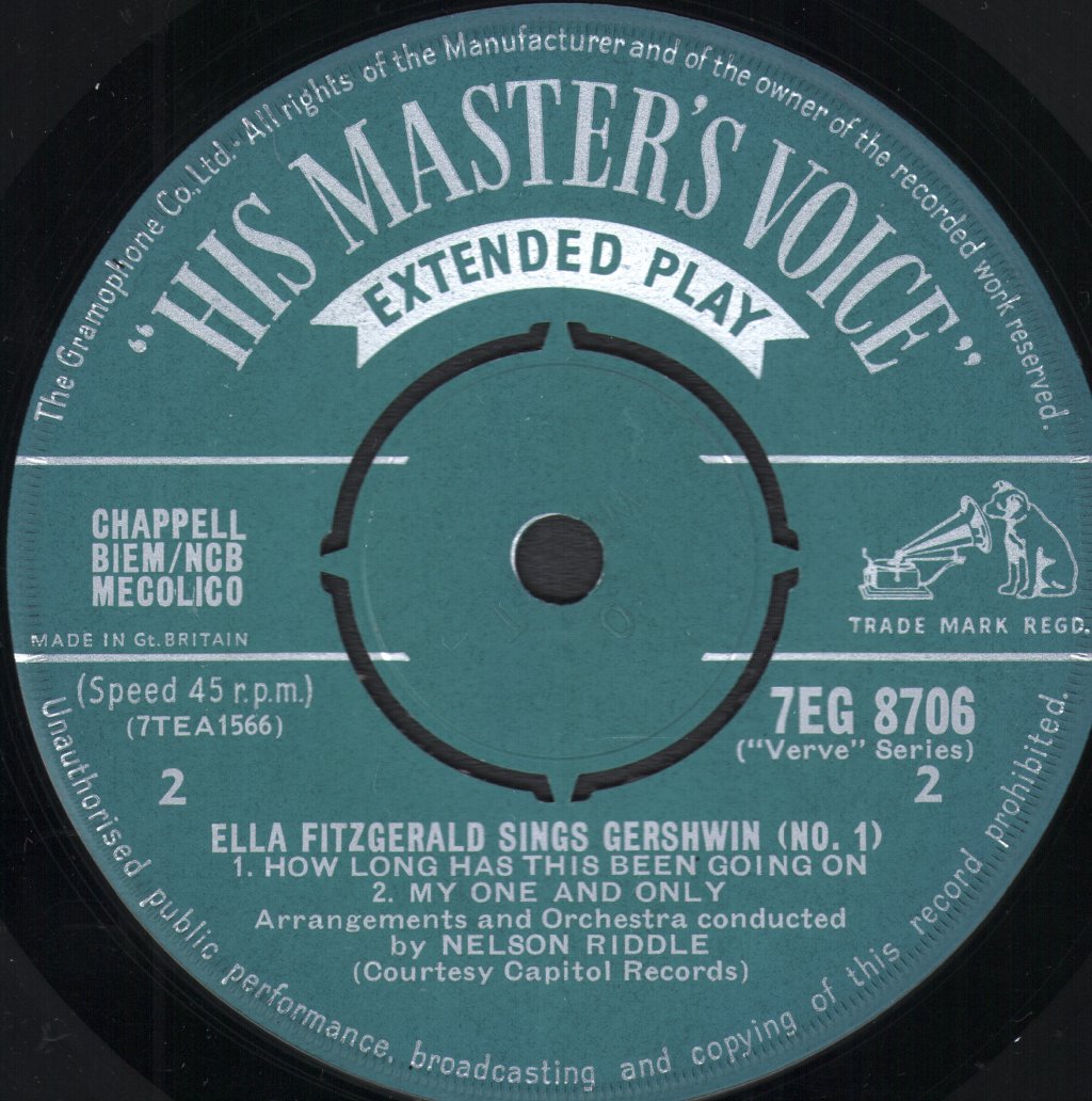 Ella Fitzgerald - Sings Gershwin No 1 - 7 Inch