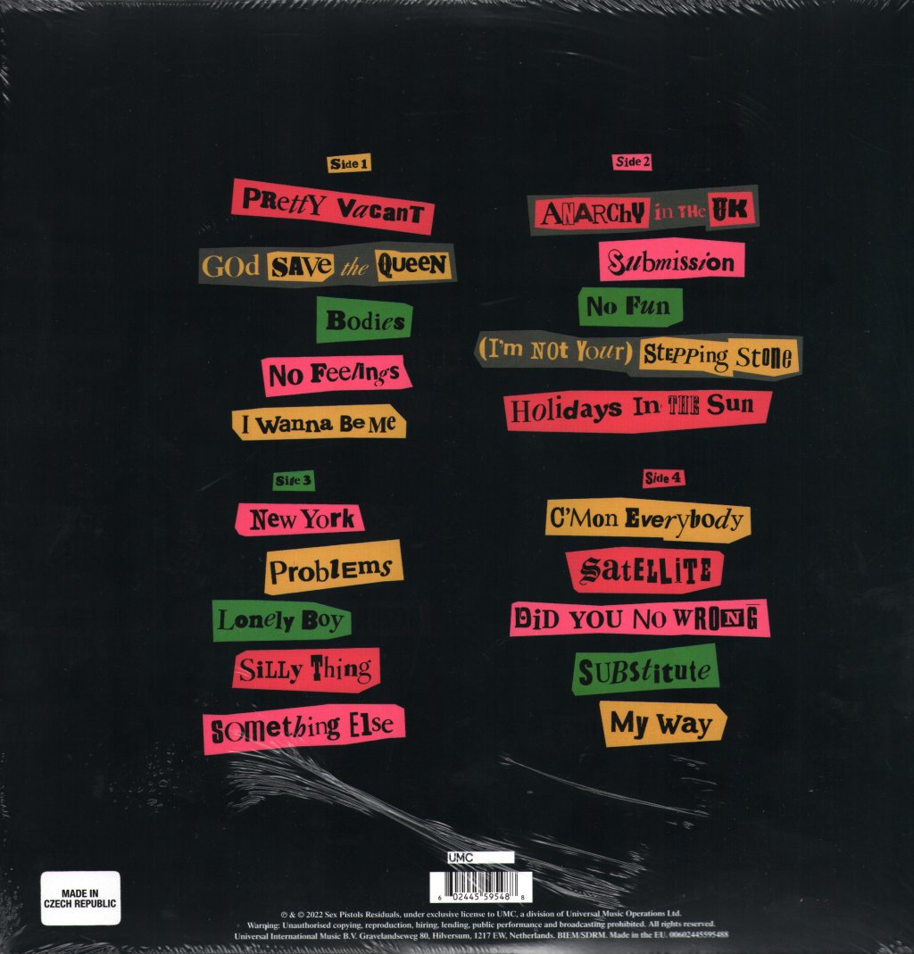 Sex Pistols - Original Recordings - Double Lp