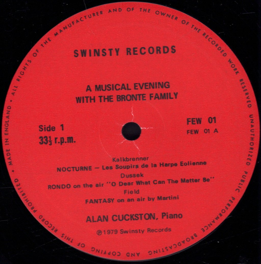 Alan Cuckston - A Musical Evening With The Bronte Family - Lp