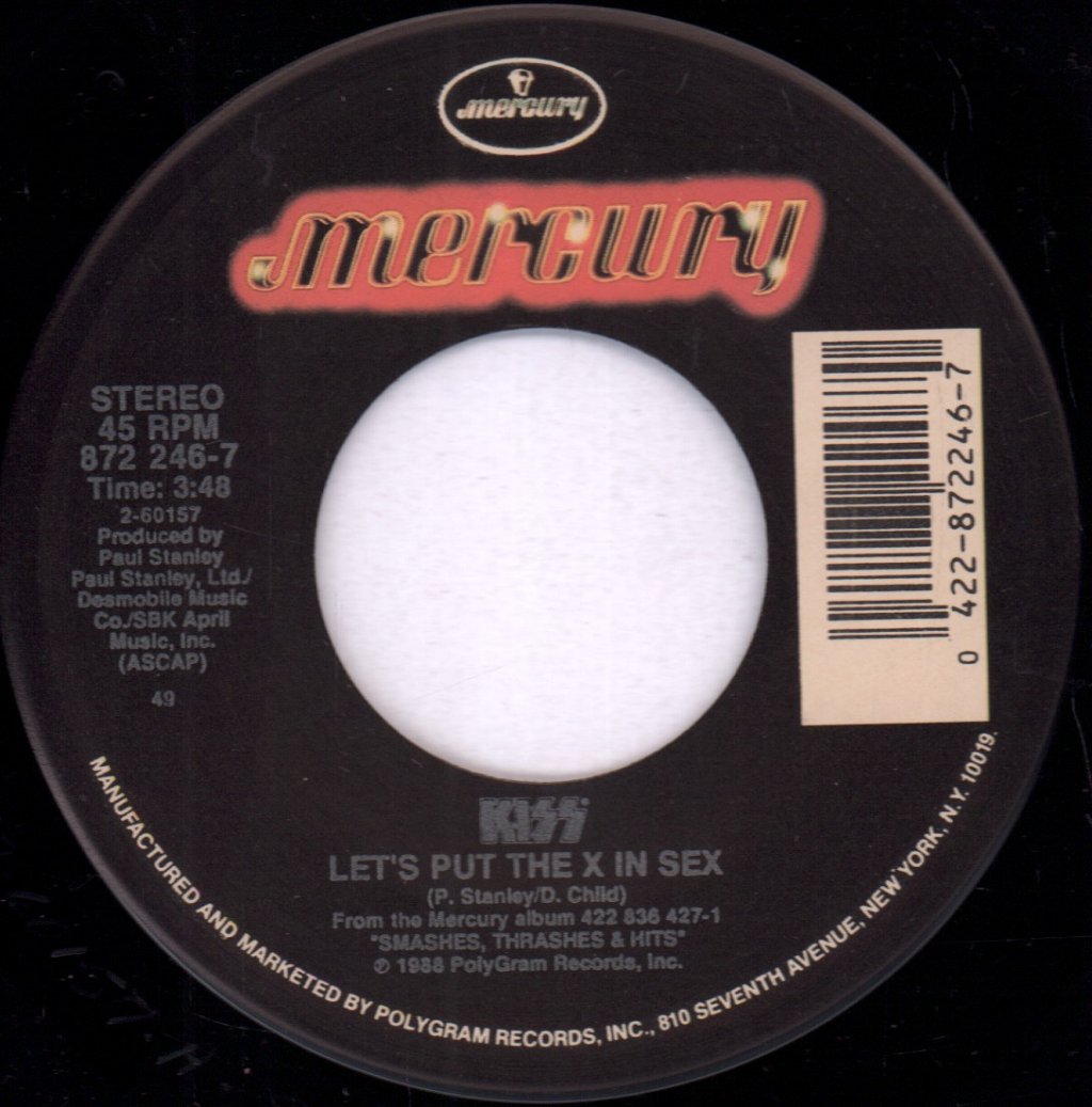 Kiss - Let's Put The X In Sex - 7 Inch