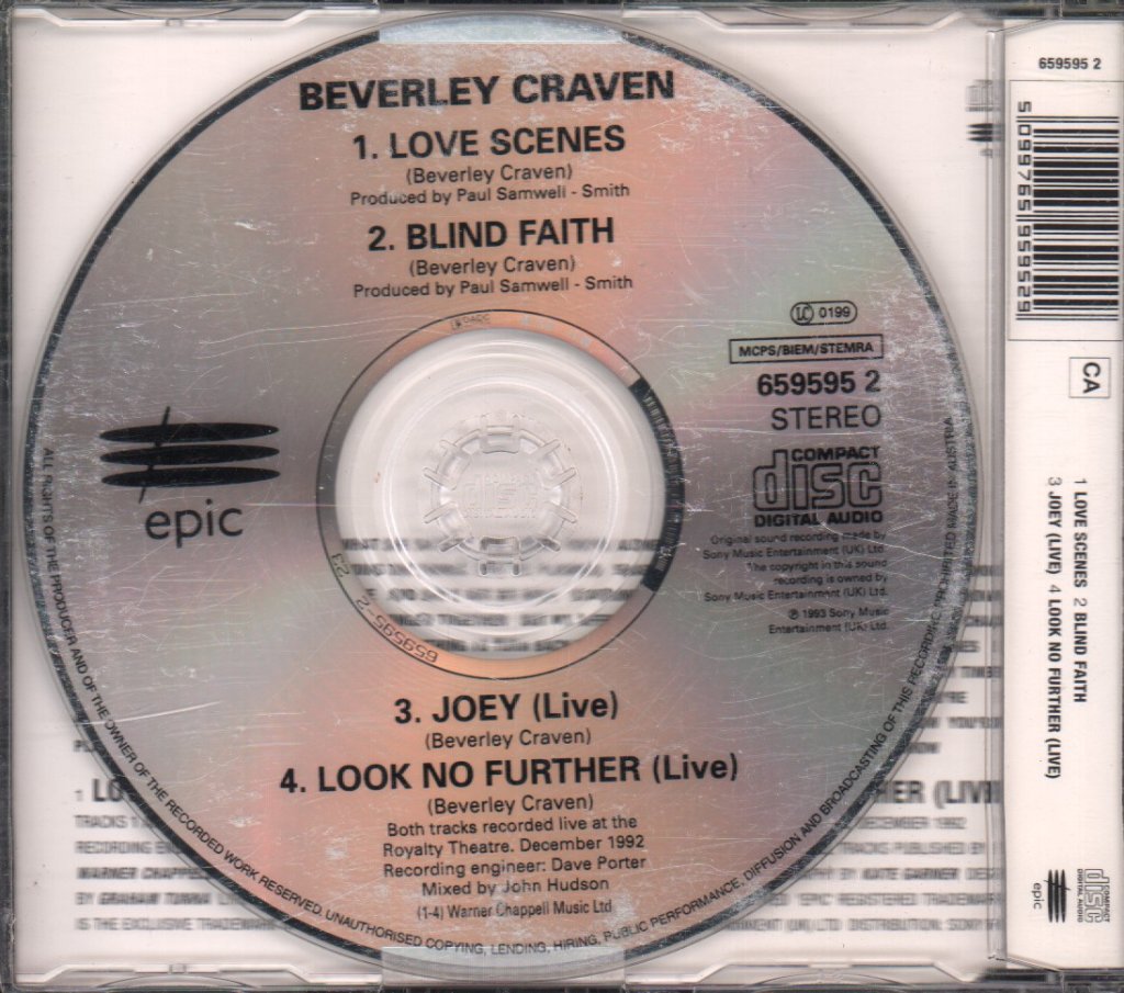 Beverley Craven - Love Scenes - Cd
