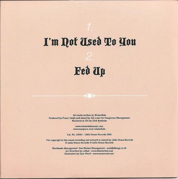 WinterKids - I'm Not Used To You - Cd