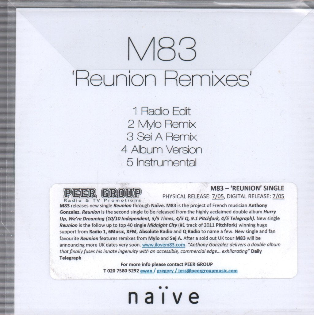 M83 - Reunion Remixes - Cdr