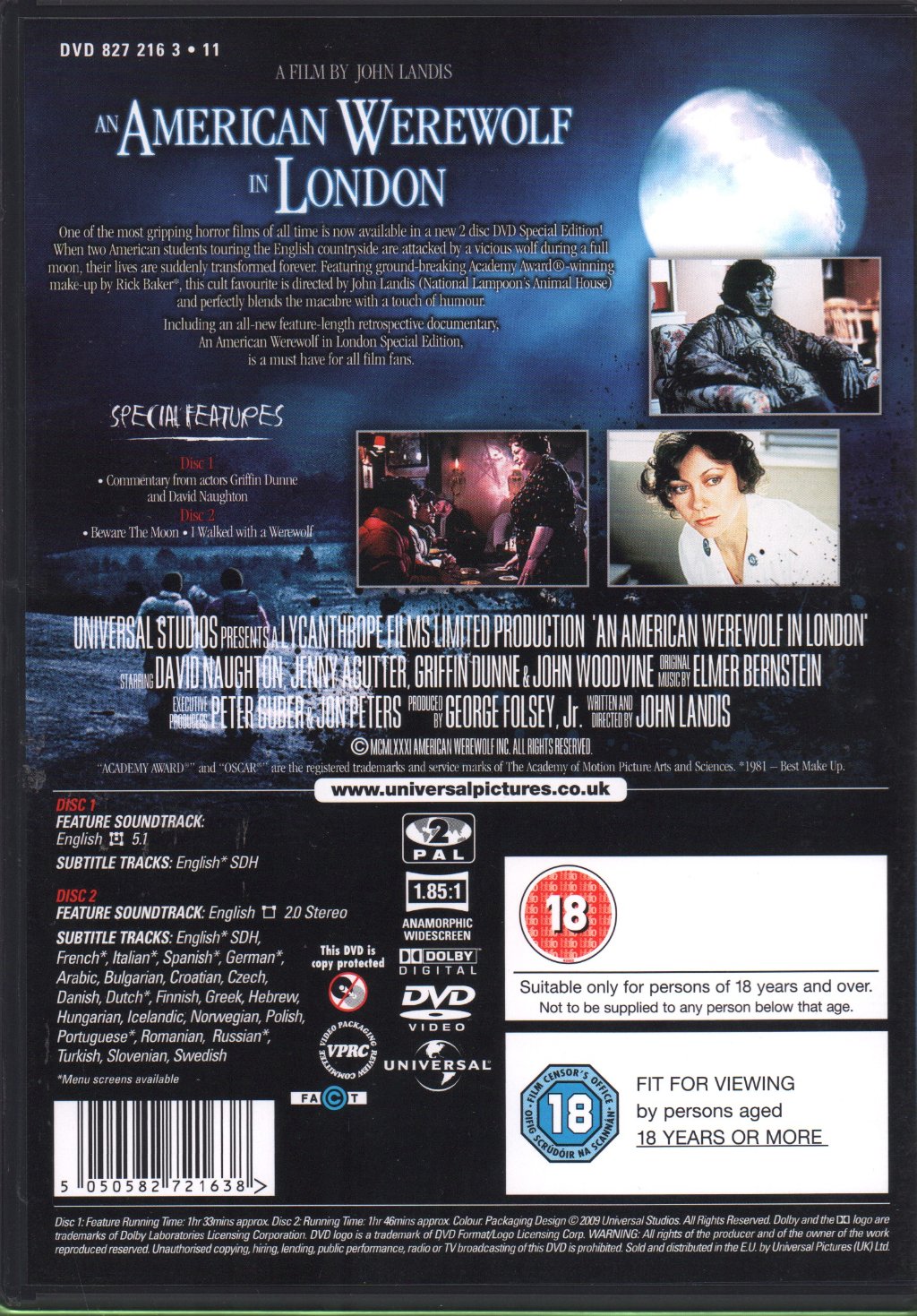 American Werewolf In London - American Werewolf In London - Double Dvd