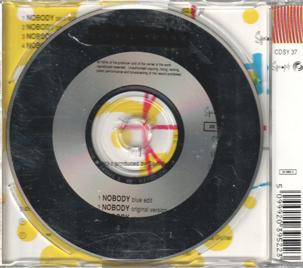 Tongue N Cheek (90'S Artist) - Nobody - Cd