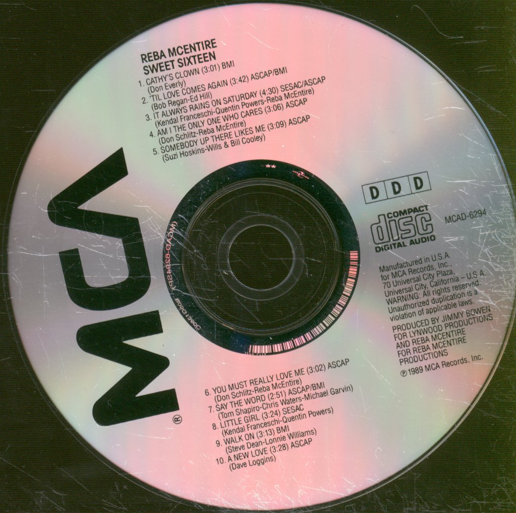 Reba McEntire - Sweet Sixteen - Cd