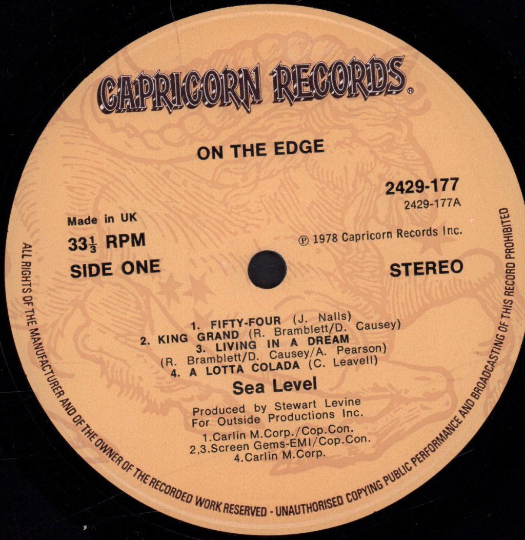 Sea Level - On The Edge - Lp