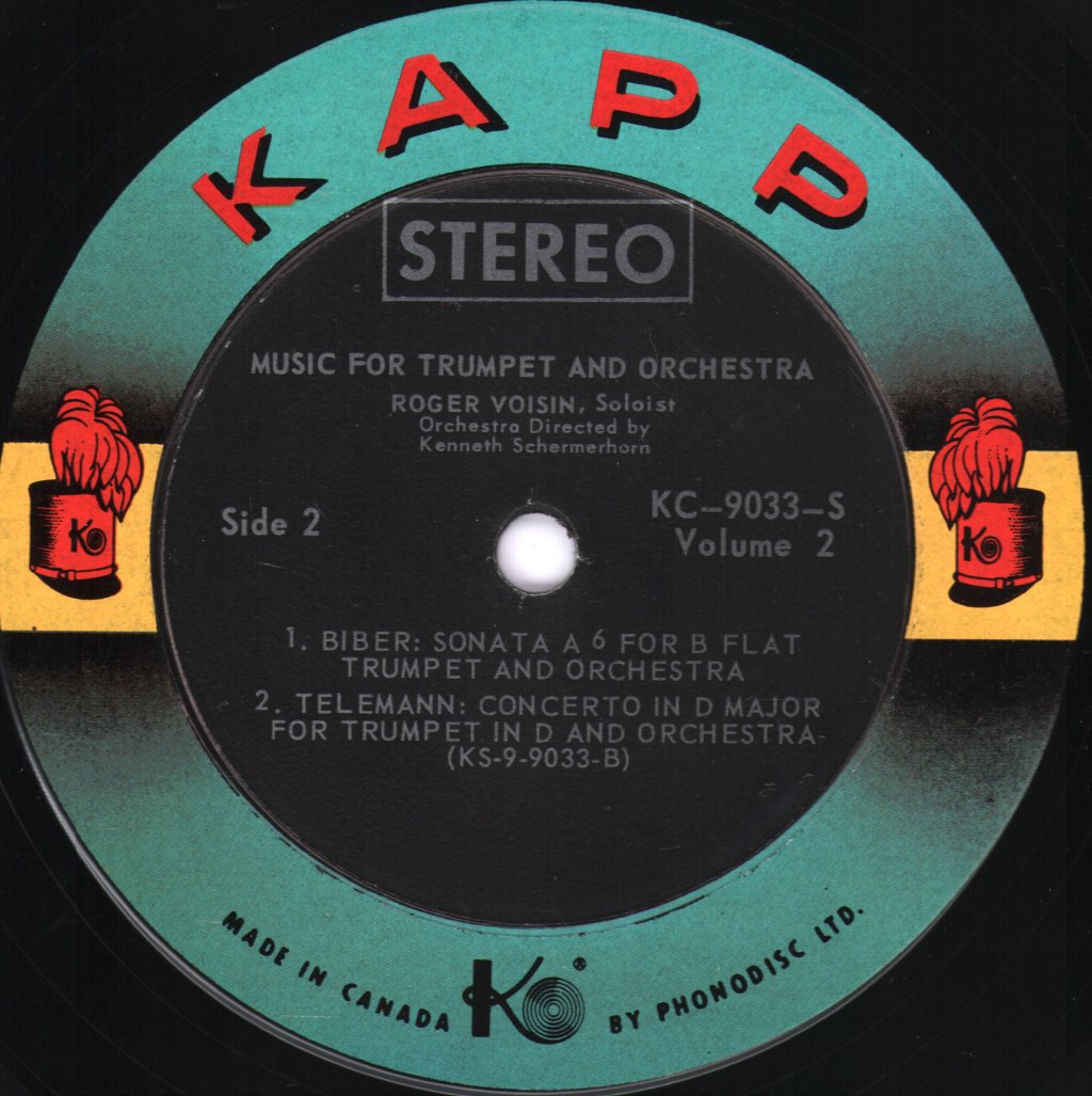 Roger Voisin / John Rhea / Kenneth Schermerhorn - Music For Trumpet & Orchestra Vol. 2 - Lp