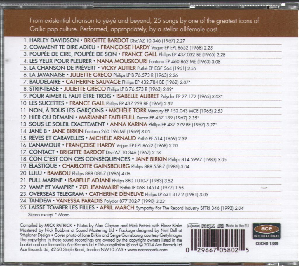 Various Artists - Vamps Et Vampire (The Songs Of Serge Gainsbourg) - Cd