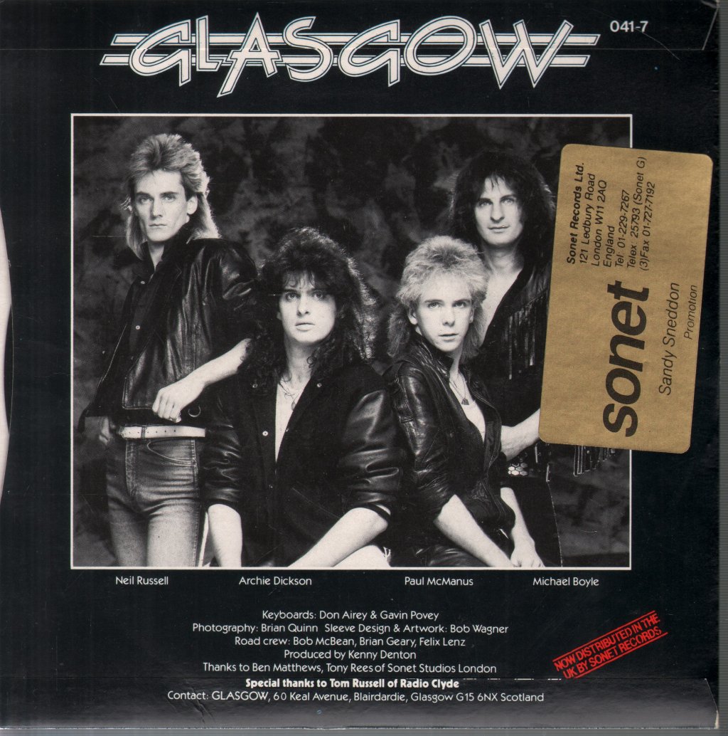 Glasgow - Secrets In The Dark - 7 Inch