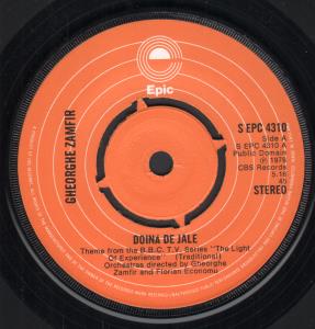 Gheorghe Zamfir - Doina De Jale - 7 Inch