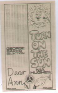 George Baker Selection/Nia Hughes - Dear Ann/Turn On The Sun - Advert
