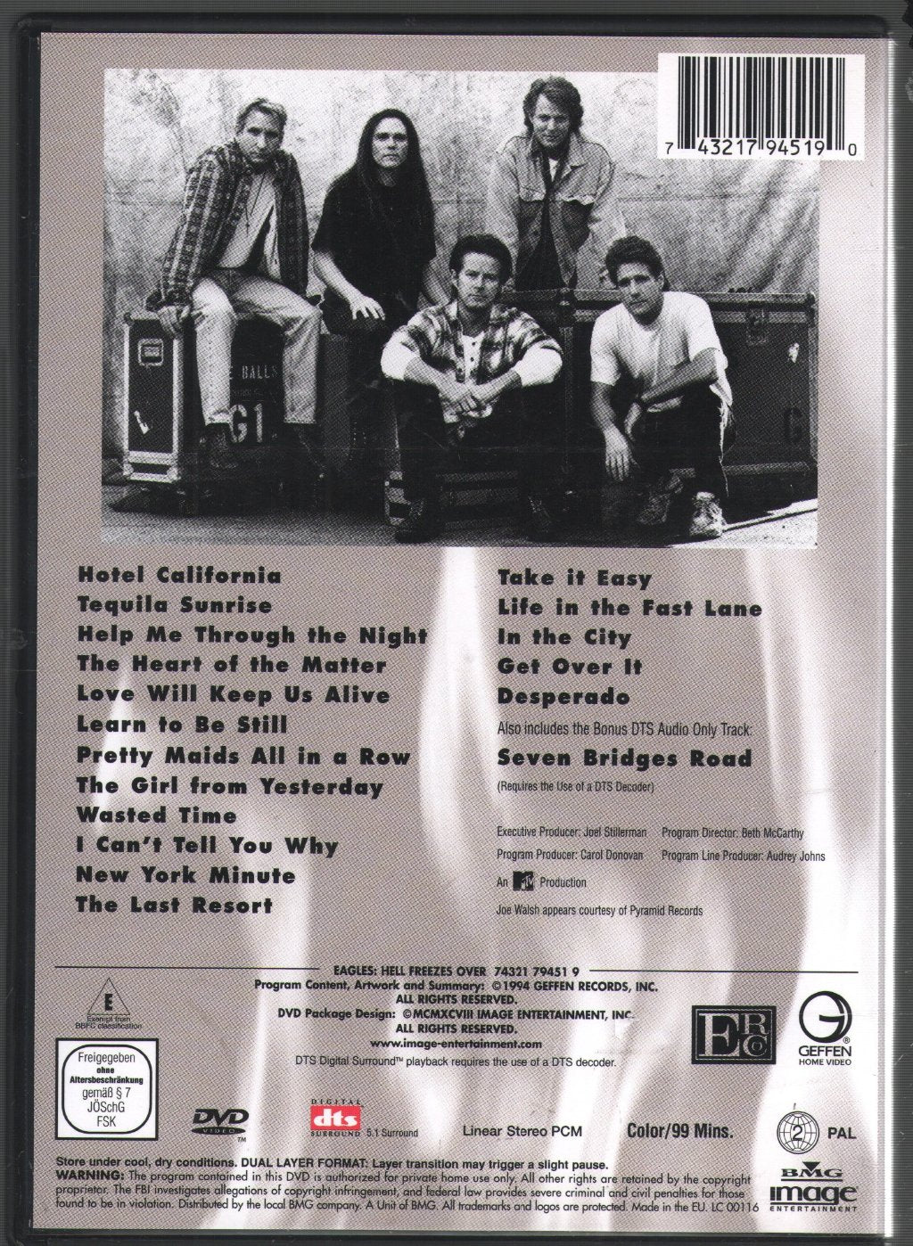 Eagles - Hell Freezes Over - Dvd